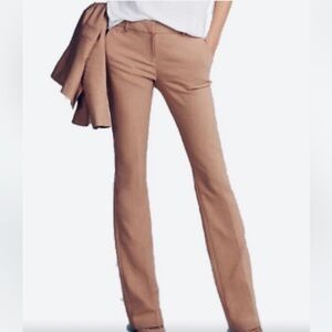 Express Columnist Barely Boot Mid Rise Women’s Taupe Pants, Size 10